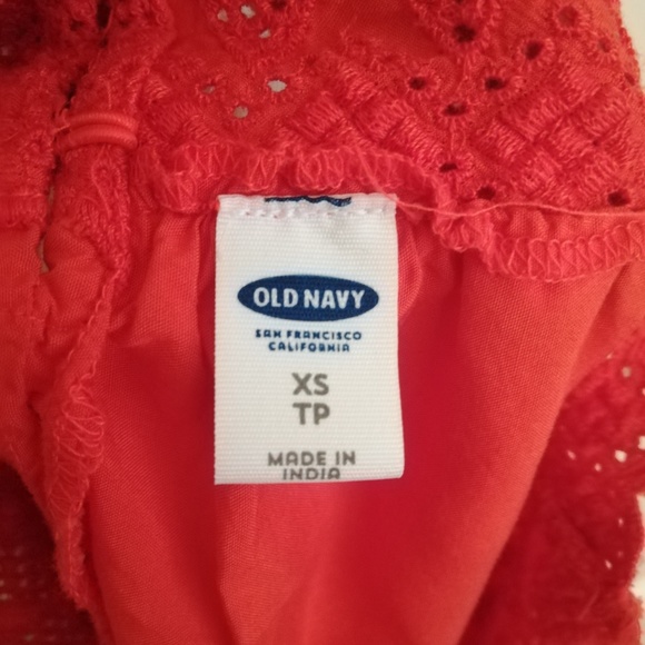 Old Navy XS Orange Top EUC - Picture 2 of 3